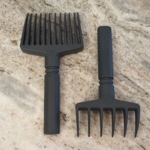 Pampered Chef Quick Shred Meat Chicken Pork Shredder Magnetic Nesting Forks